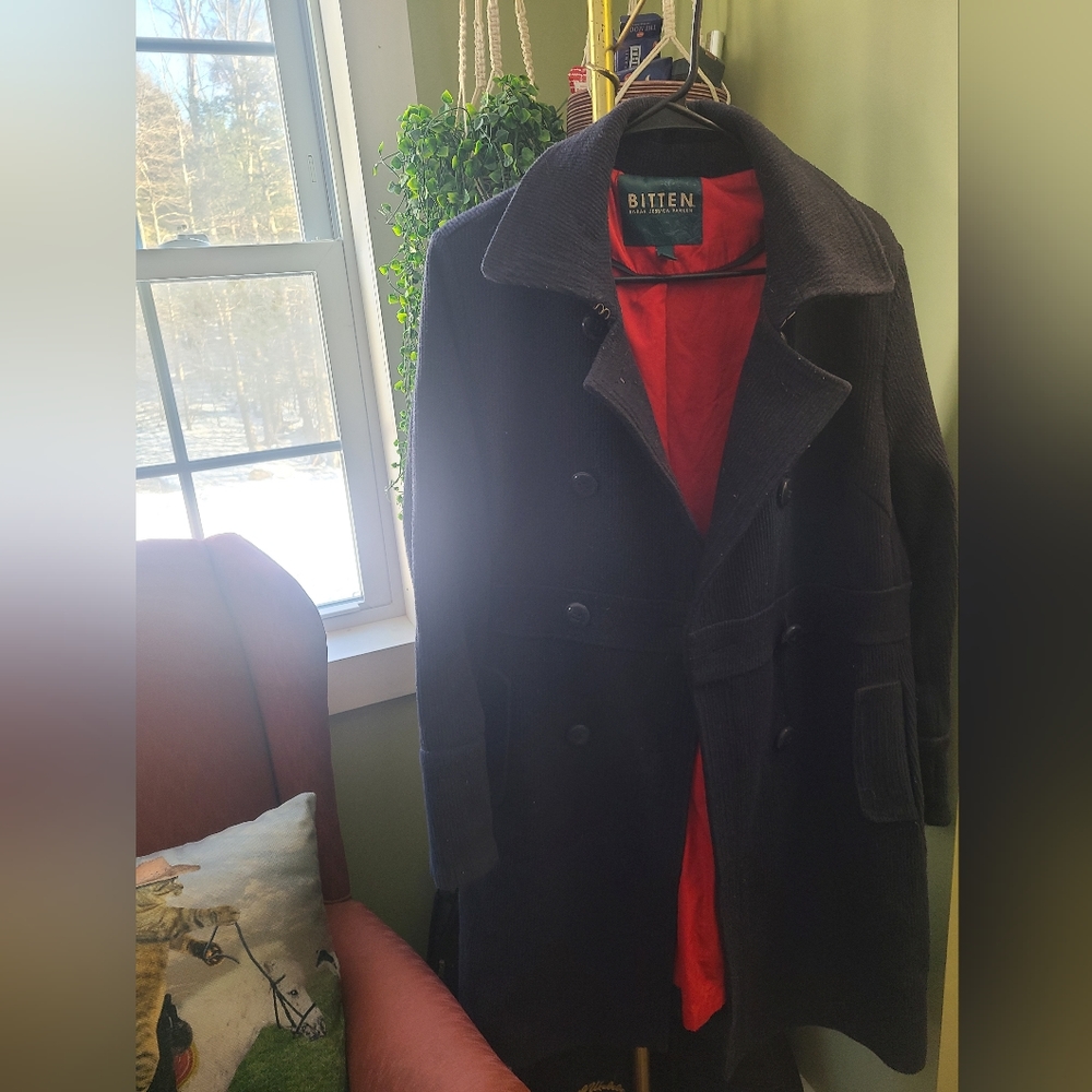 Bitten by Sarah Jessica Parker Navy Blue Coat - Large